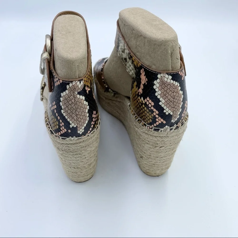 Marc Fisher Alida Espadrille Platform Sandal Sz 10